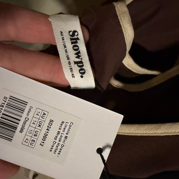 Showpo Chocolate Brown Top with Cream Accents - Picture 3 of 3